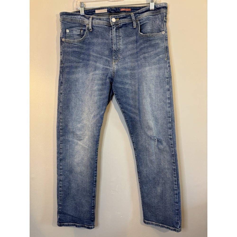 MOTHER Jeans Looker Ankle Chew Mums‎ The Word 32 Blue Stretch